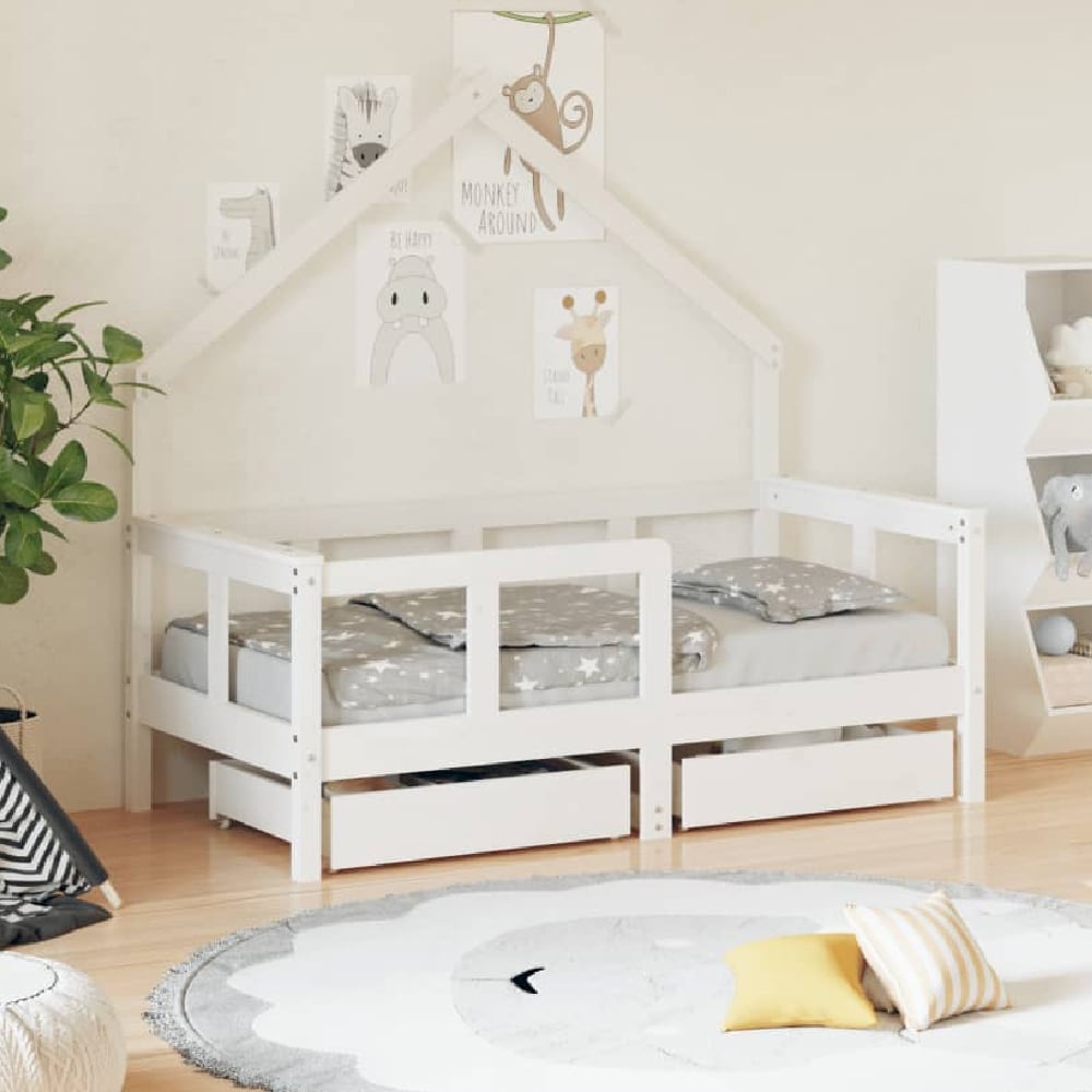 Bethel 70x140cm Wooden Children Daybed In White