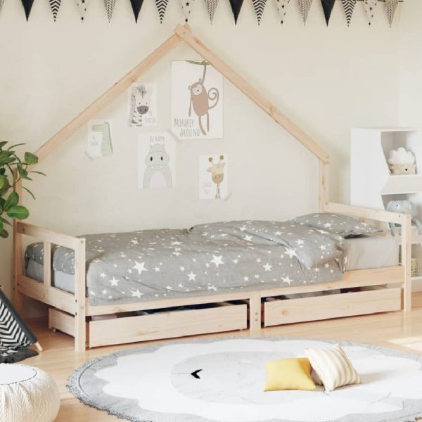Bethel 80x200cm Wooden Children Daybed In Natural | Bed Sava