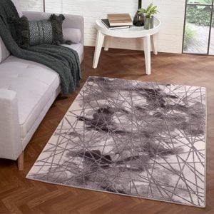 Bianco 185TA 120x170cm Luxury Rug In Dark Grey And Grey | Bed Sava