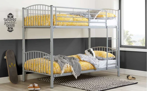 Birlea Corfu Metal Bunk Bed Single | Bed Sava