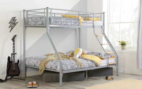Birlea Nexus Metal Bunk Bed Double | Bed Sava