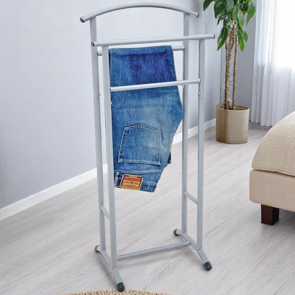 Birmingham Metal Coat Stand In Grey | Bed Sava