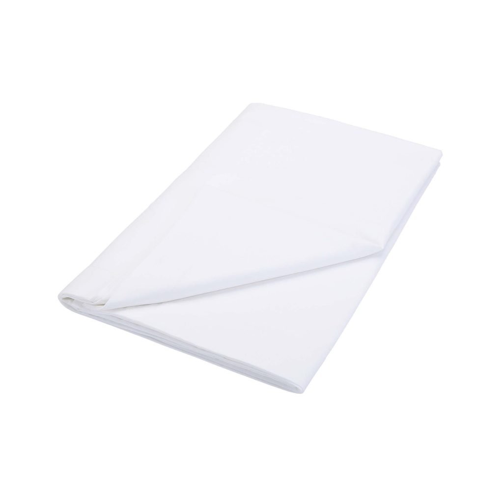 Murmur Evelyn 200TC Hand Embroidered Super Kingsize Flat Sheet, White