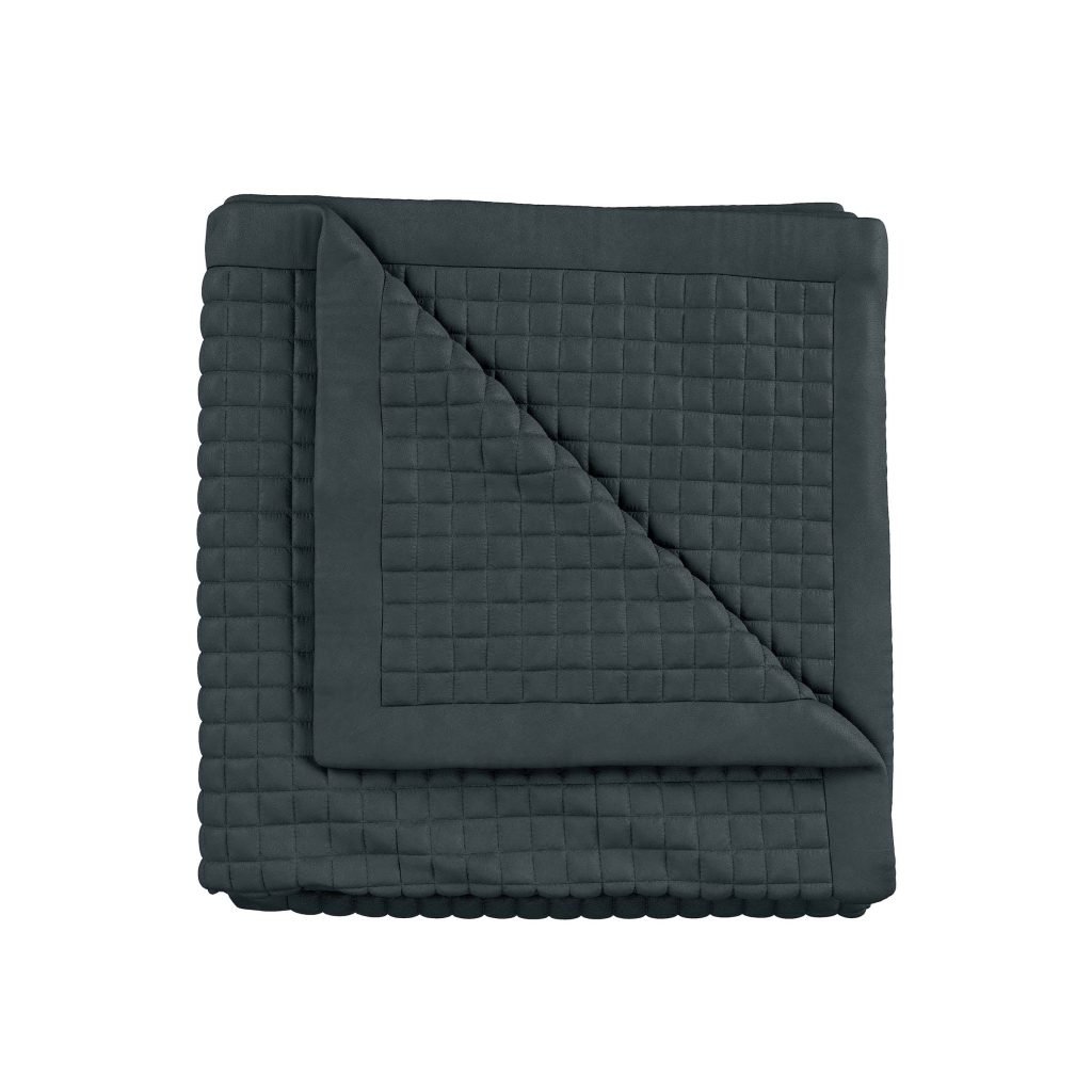 Bedeck of Belfast Ariane Throw, Charcoal & Linen
