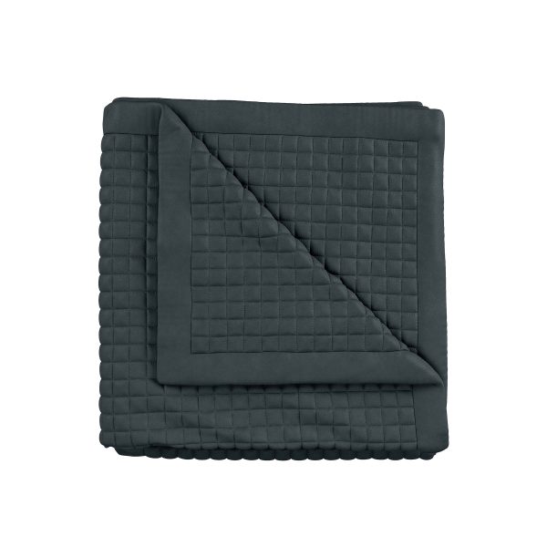 Bedeck of Belfast Ariane Throw Charcoal  Linen | Bed Sava