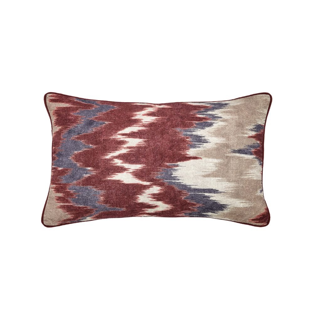 Bedeck of Belfast Aris Cushion 60cm x 40cm, Mulberry