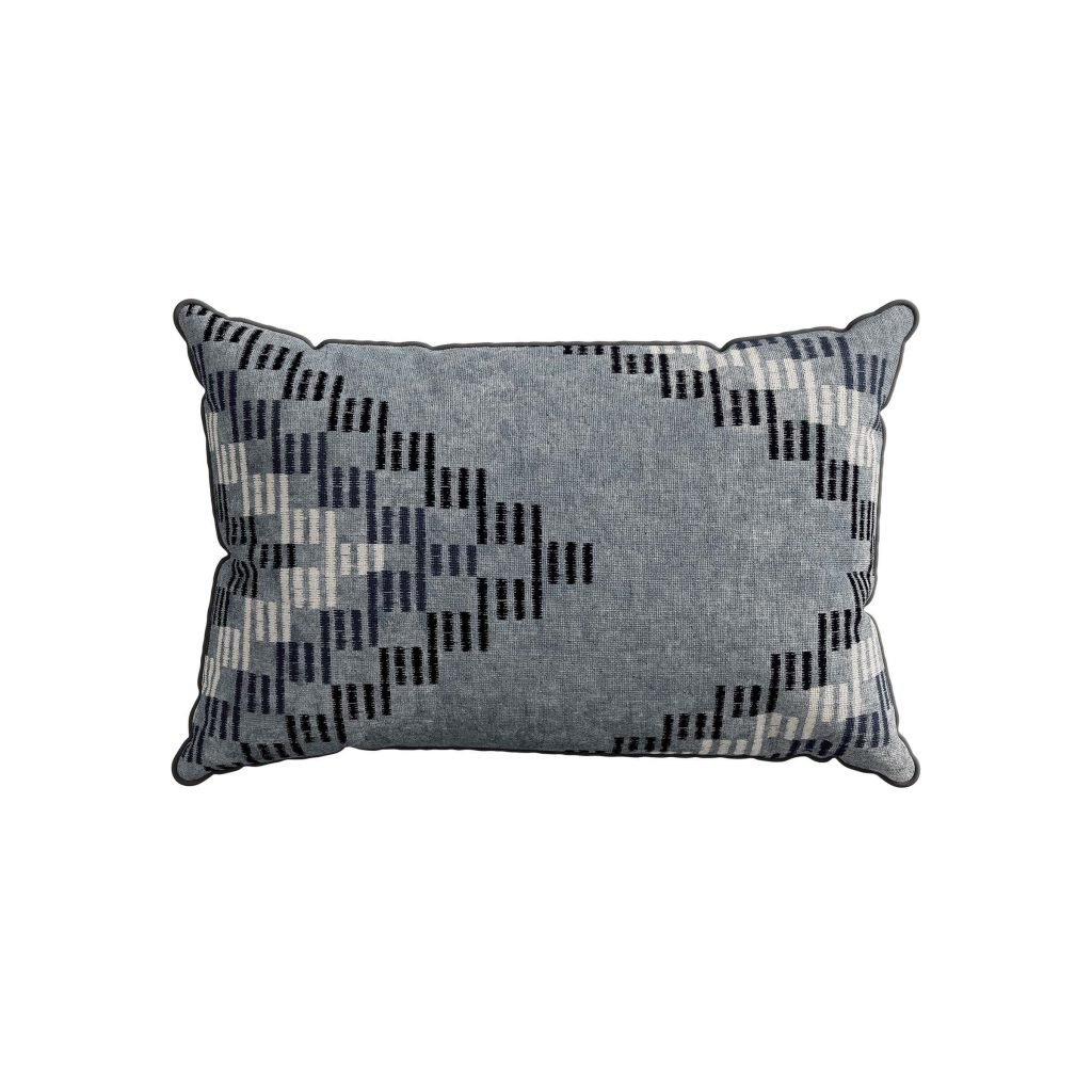Bedeck of Belfast Azora Cushion 60cm x 40cm, Chambray