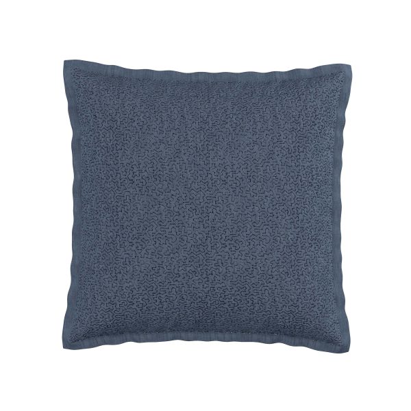 Bedeck of Belfast Delphine Square Oxford Pillowcase Chambray Blue | Bed Sava