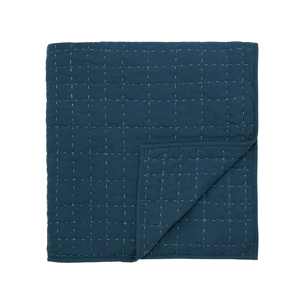 Bedeck Of Belfast Emaya Kantha Throw, Teal