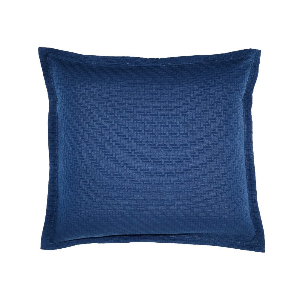 Bedeck of Belfast Fine Linens Andaz Sham Pillowcase, Midnight