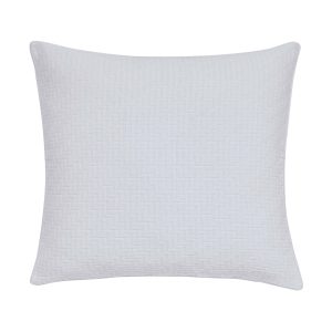 Bedeck of Belfast Fine Linens Andaz Cushion 50cm x 50cm White | Bed Sava