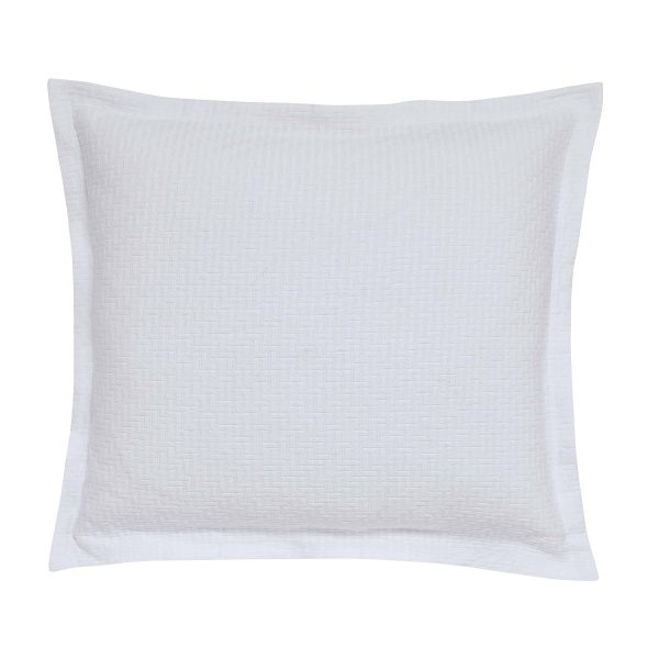 Bedeck of Belfast Fine Linens Andaz Sham Pillowcase White | Bed Sava
