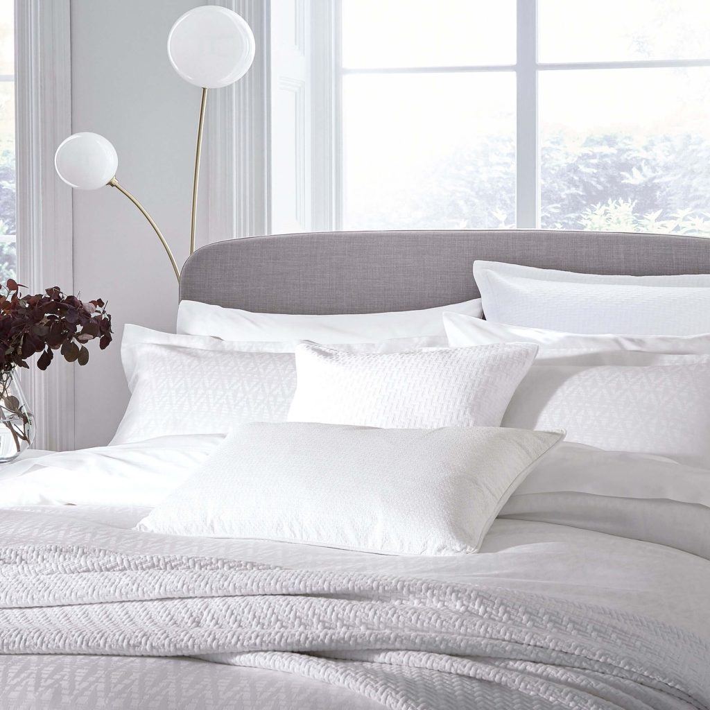 Bedeck of Belfast Fine Linens Kham Kingsize Duvet Cover, White