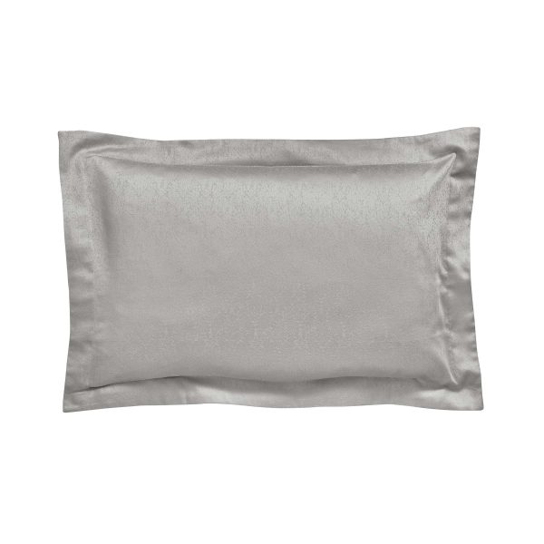 Bedeck of Belfast Fine Linens Tahra Oxford Pillowcase Silver | Bed Sava