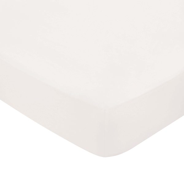 Bedeck of Belfast Fine Linens 1000 Thread Count Egyptian Cotton Double Fitted Sheet Chalk | Bed Sava