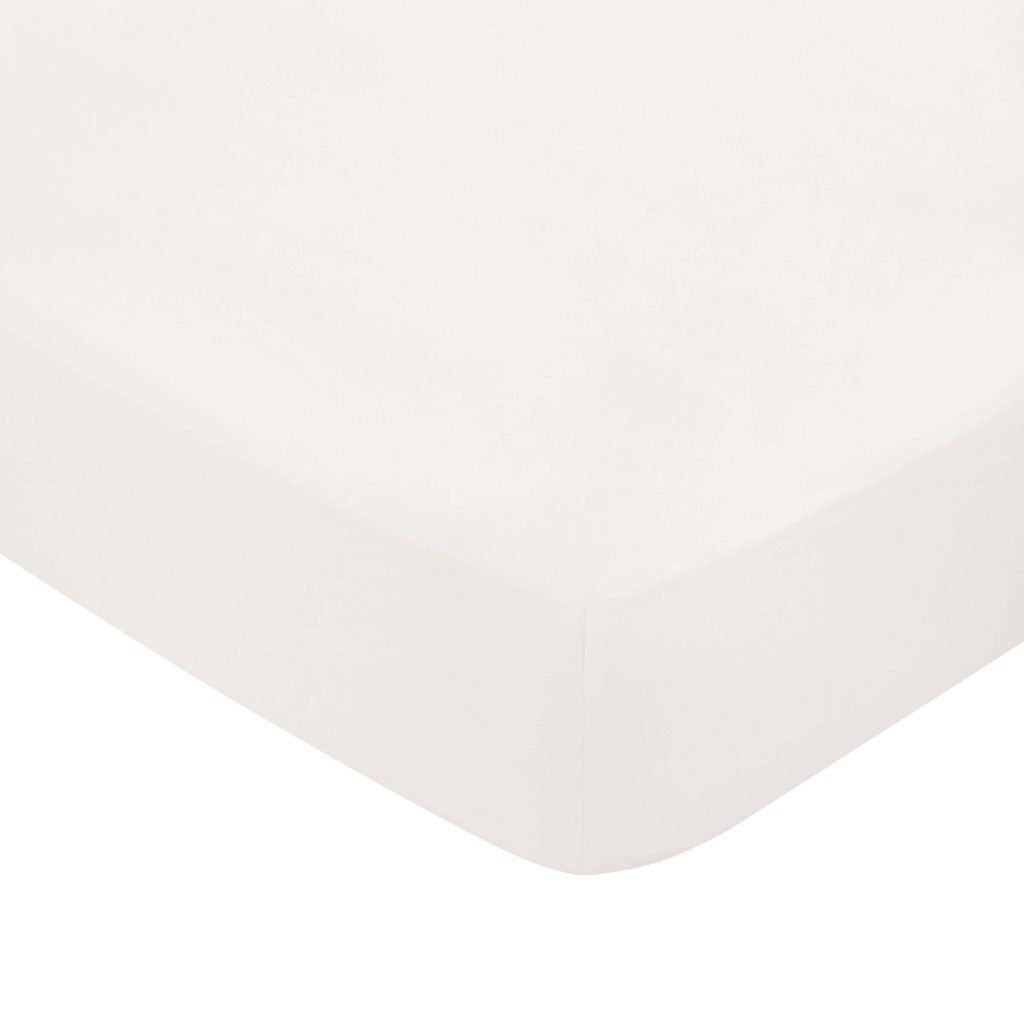 Bedeck of Belfast Fine Linens 1000 Thread Count Egyptian Cotton Emperor Fitted Sheet, Chalk