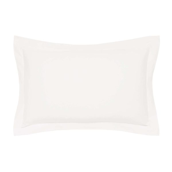 Bedeck of Belfast Fine Linens 1000 Thread Count Egyptian Cotton Oxford Pillowcase Chalk | Bed Sava