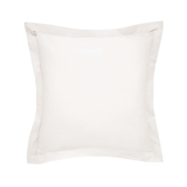 Bedeck of Belfast Fine Linens 1000 Thread Count Egyptian Cotton Square Oxford Pillowcase Chalk | Bed Sava