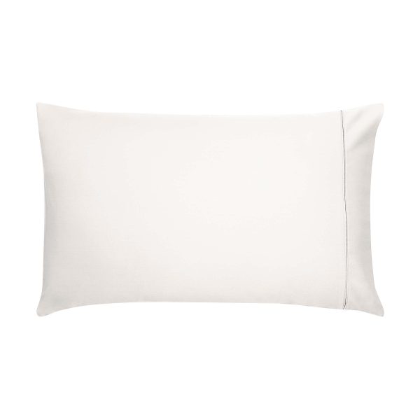 Bedeck of Belfast Fine Linens 1000 Thread Count Egyptian Cotton Standard Pillowcase Chalk | Bed Sava
