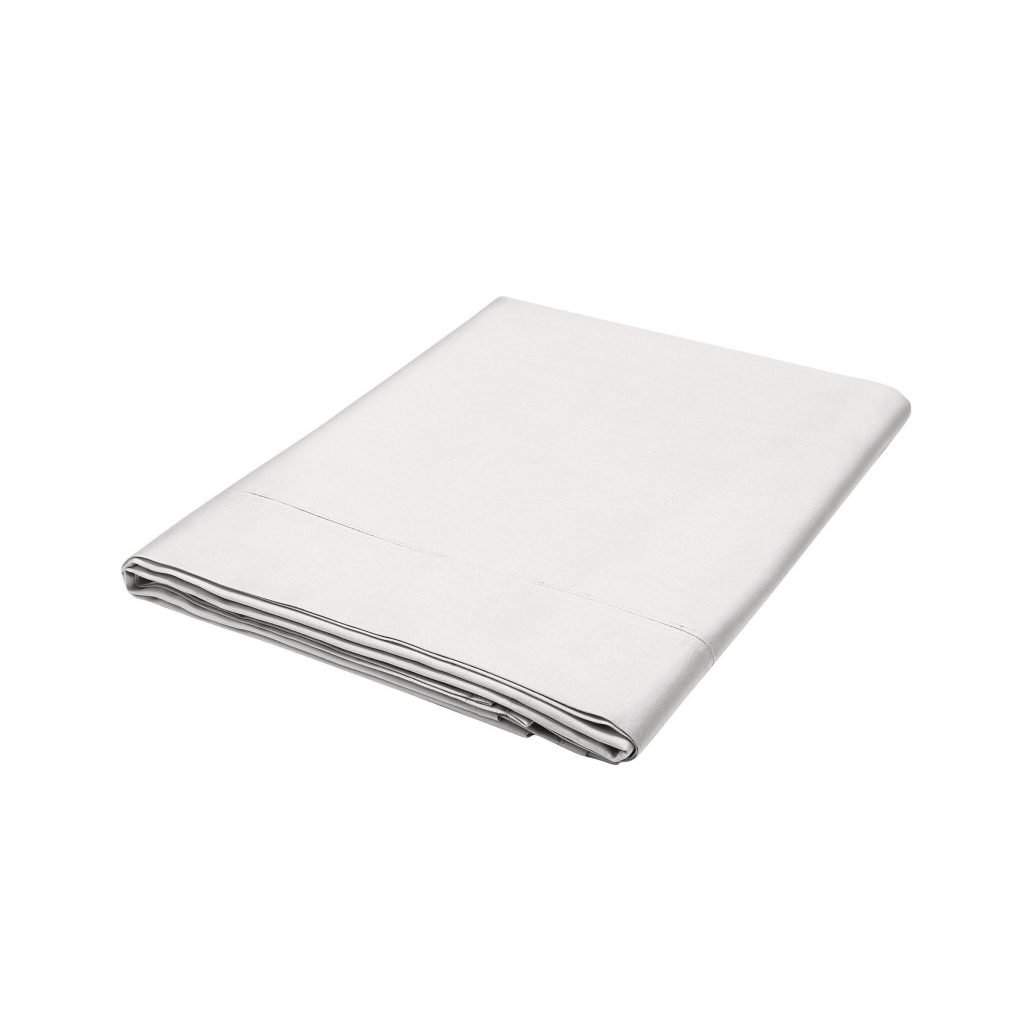 Bedeck of Belfast Fine Linens 1000 Thread Count Egyptian Cotton Double Flat Sheet, Silver