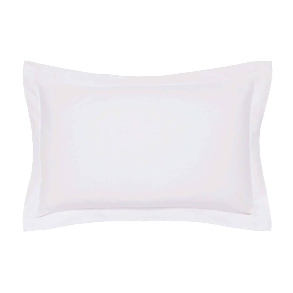 Bedeck of Belfast Fine Linens 1000 Thread Count Egyptian Cotton Oxford Pillowcase, Silver