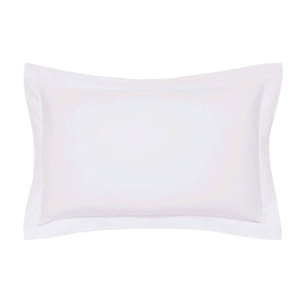 Bedeck of Belfast Fine Linens 1000 Thread Count Egyptian Cotton Oxford Pillowcase Silver | Bed Sava