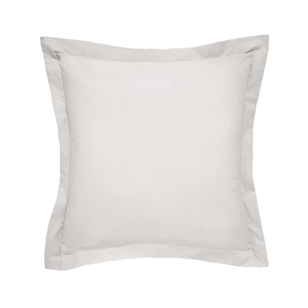 Bedeck of Belfast Fine Linens 1000 Thread Count Egyptian Cotton Square Oxford Pillowcase, Silver