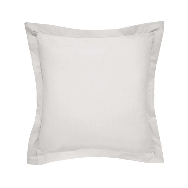 Bedeck of Belfast Fine Linens 1000 Thread Count Egyptian Cotton Square Oxford Pillowcase Silver | Bed Sava