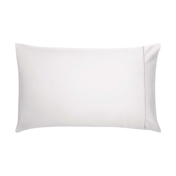 Bedeck of Belfast Fine Linens 1000 Thread Count Egyptian Cotton Standard Pillowcase Silver | Bed Sava