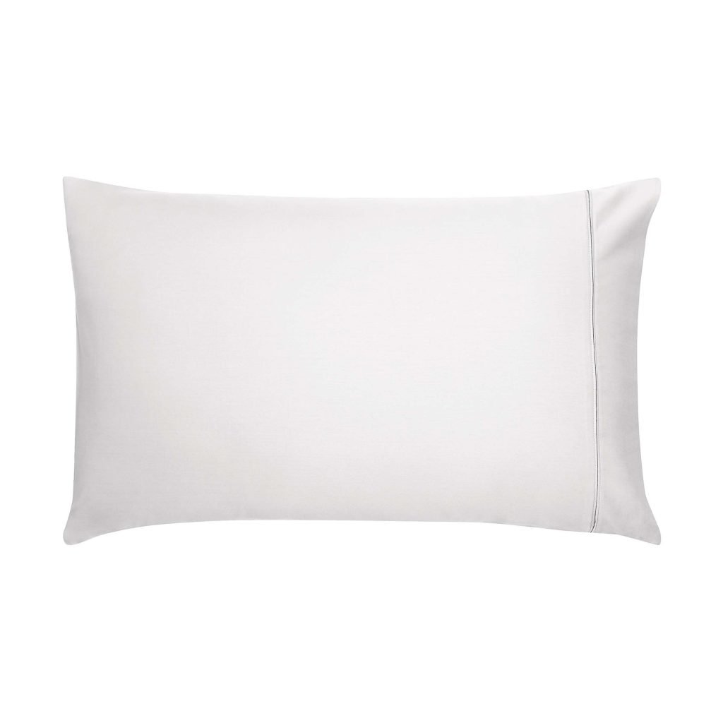 Bedeck of Belfast Fine Linens 1000 Thread Count Egyptian Cotton Large Standard Pillowcase, Silver