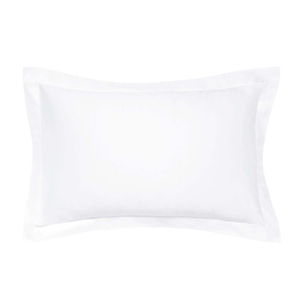 Bedeck of Belfast Fine Linens 1000 Thread Count Egyptian Cotton Oxford Pillowcase White | Bed Sava