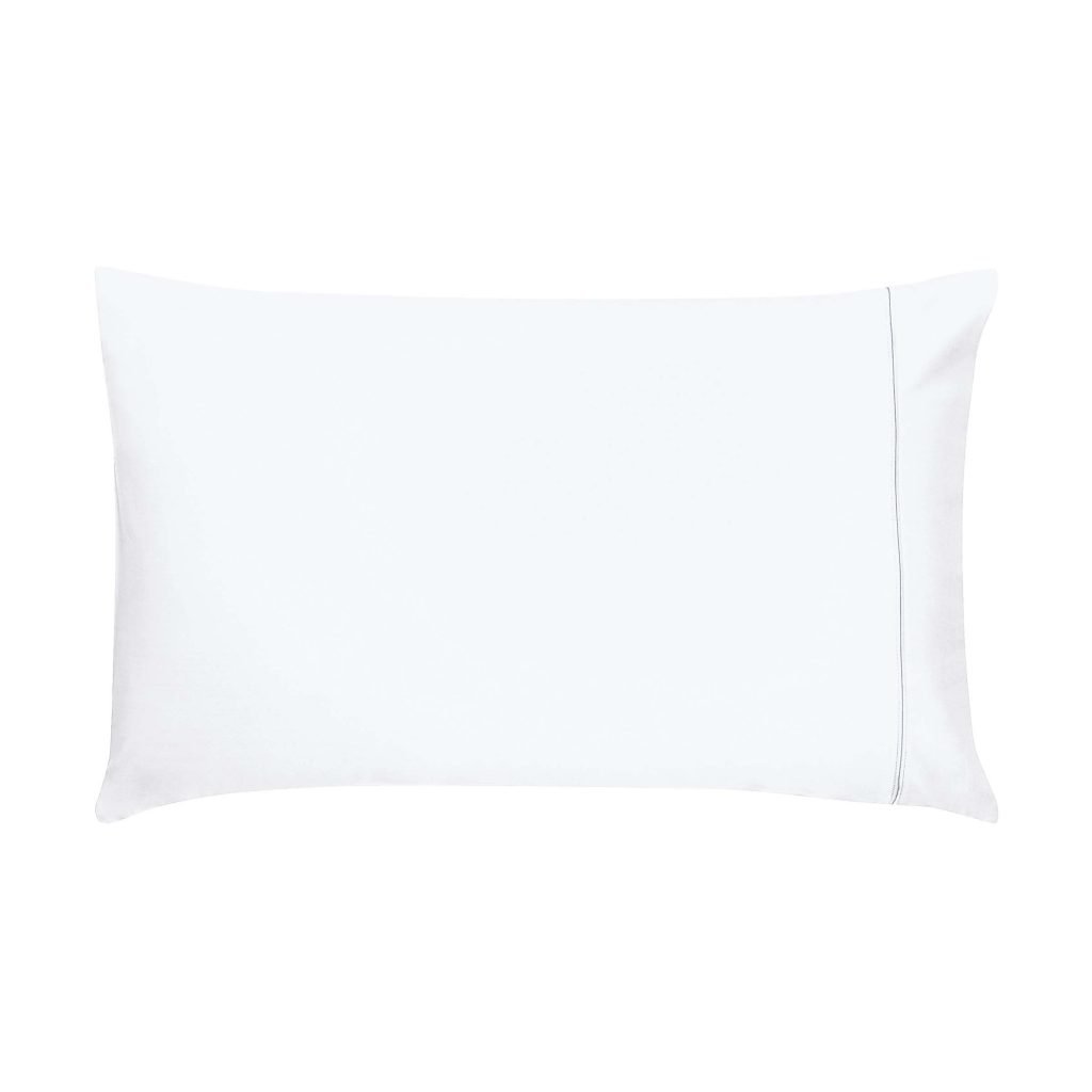 Bedeck of Belfast Fine Linens 1000 Thread Count Egyptian Cotton Standard Pillowcase, White