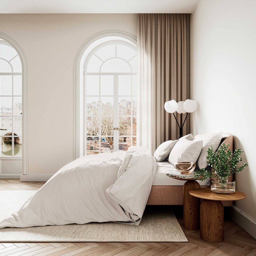 Bedeck of Belfast Fine Linens 400 Thread Count Sateen Plain Dye Kingsize Duvet Cover Set, Chalk