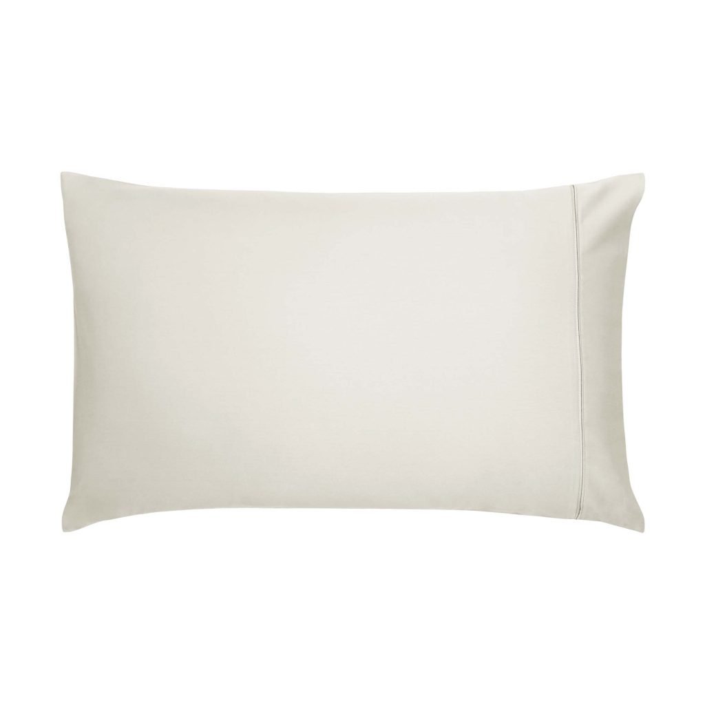 Bedeck of Belfast Fine Linens 600 Thread Count Egyptian Cotton Standard Pillowcase, Cashmere