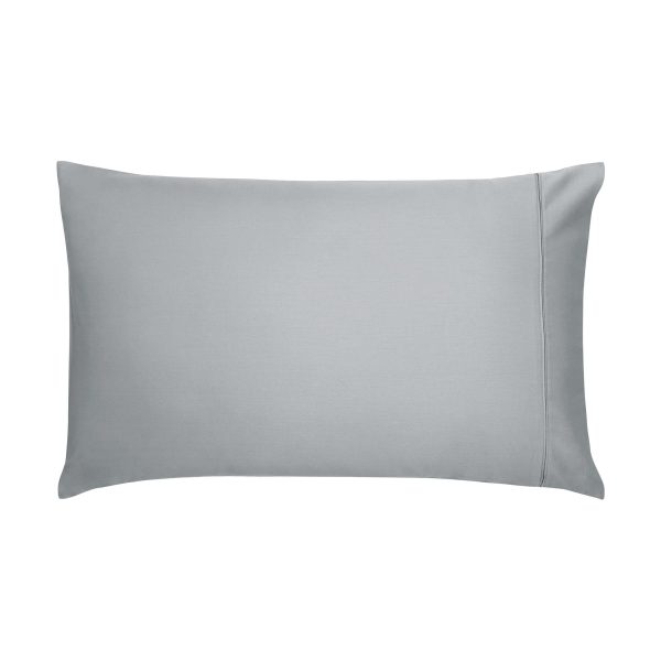 Bedeck of Belfast Fine Linens 600 Thread Count Egyptian Cotton Standard Pillowcase Grey | Bed Sava