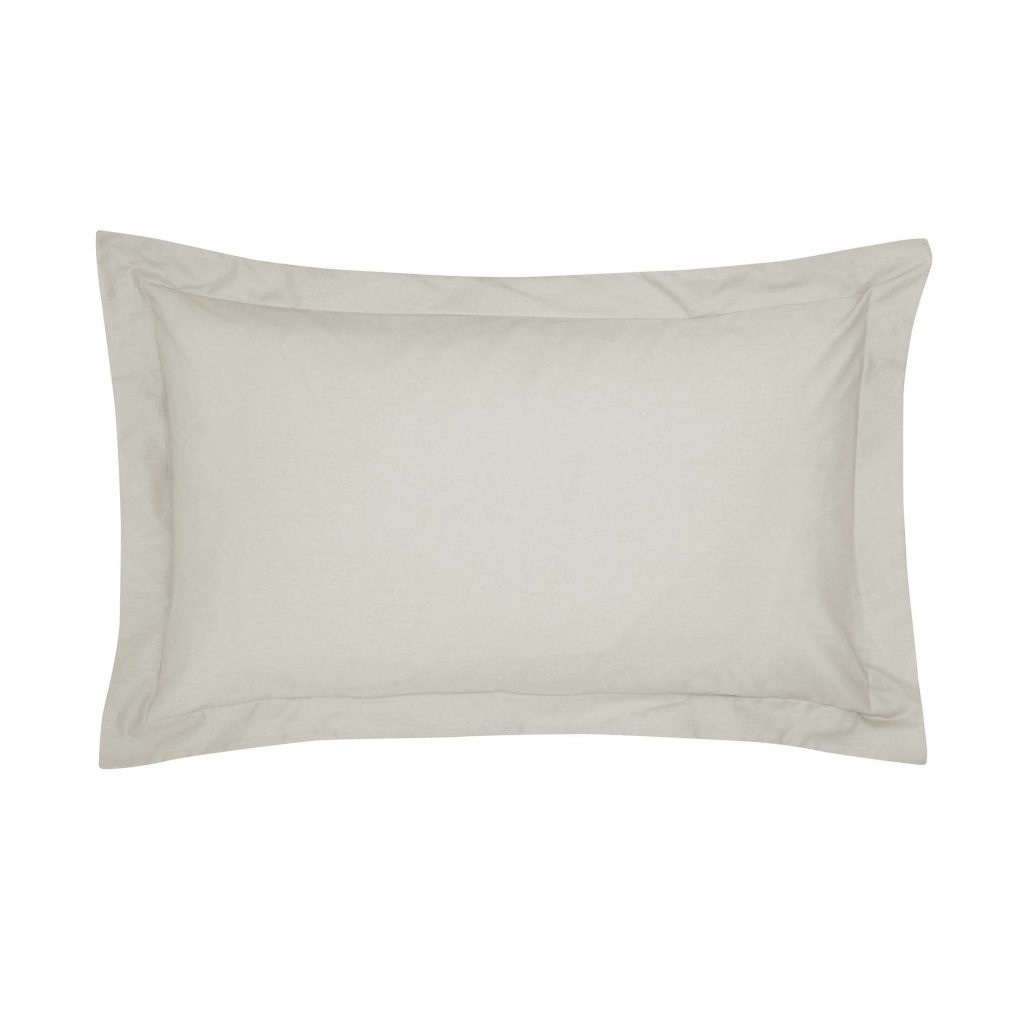 Bedeck of Belfast Fine Linens 300 Thread Count Egyptian Cotton Oxford Pillowcase, Linen