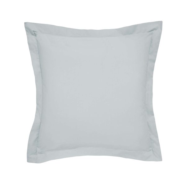 Bedeck of Belfast Fine Linens 300 Thread Count Egyptian Cotton Square Oxford Pillowcase Silver | Bed Sava