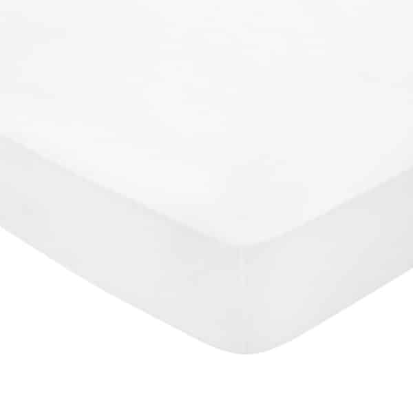 Bedeck of Belfast Fine Linens 300 Thread Count Egyptian Cotton Kingsize Fitted Sheet White | Bed Sava