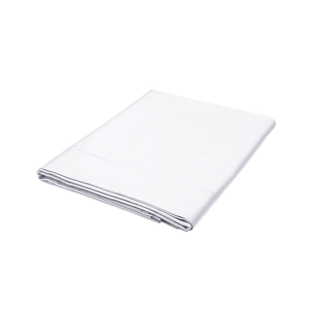 Bedeck of Belfast Fine Linens 600 Thread Count Egyptian Cotton Double Flat Sheet, White