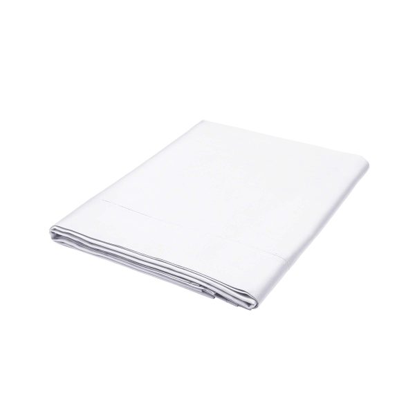 Bedeck of Belfast Fine Linens 600 Thread Count Egyptian Cotton Kingsize Flat Sheet White | Bed Sava