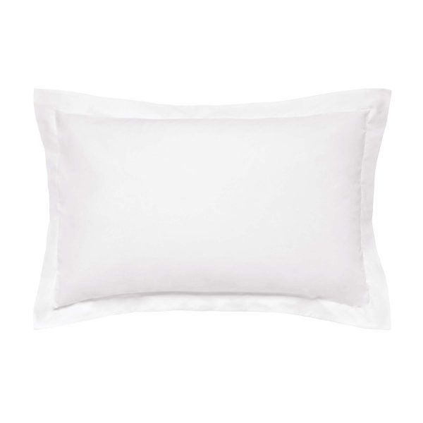 Bedeck of Belfast Fine Linens 300 Thread Count Egyptian Cotton Oxford Pillowcase White | Bed Sava