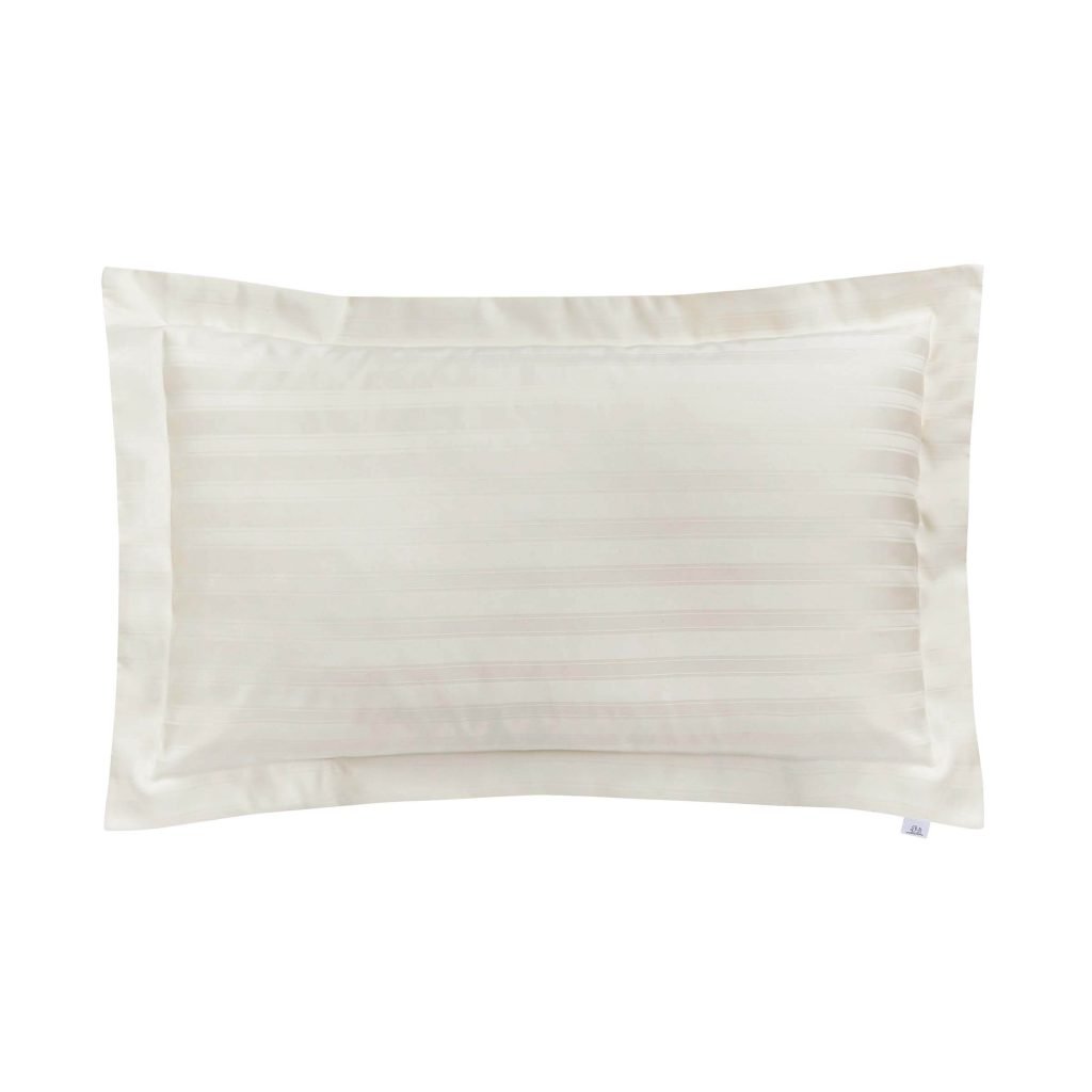 Bedeck of Belfast Fine Linens Adan Oxford Pillowcase, Chalk