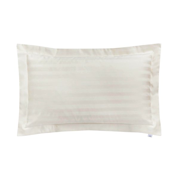 Bedeck of Belfast Fine Linens Adan Oxford Pillowcase Chalk | Bed Sava
