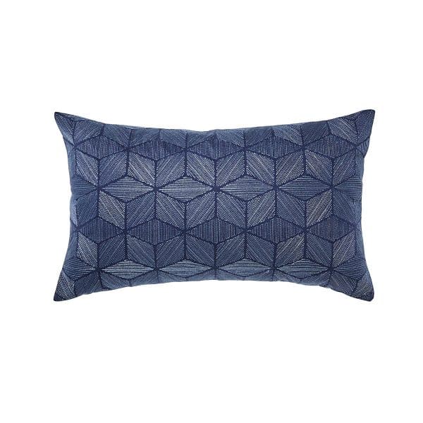 Bedeck of Belfast Fine Linens Osaka Cushion 40cm x 60cm Midnight | Bed Sava
