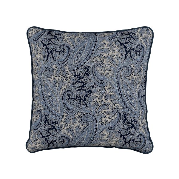 Bedeck of Belfast Freya Cushion 50cm x 50cm Midnight Blue | Bed Sava
