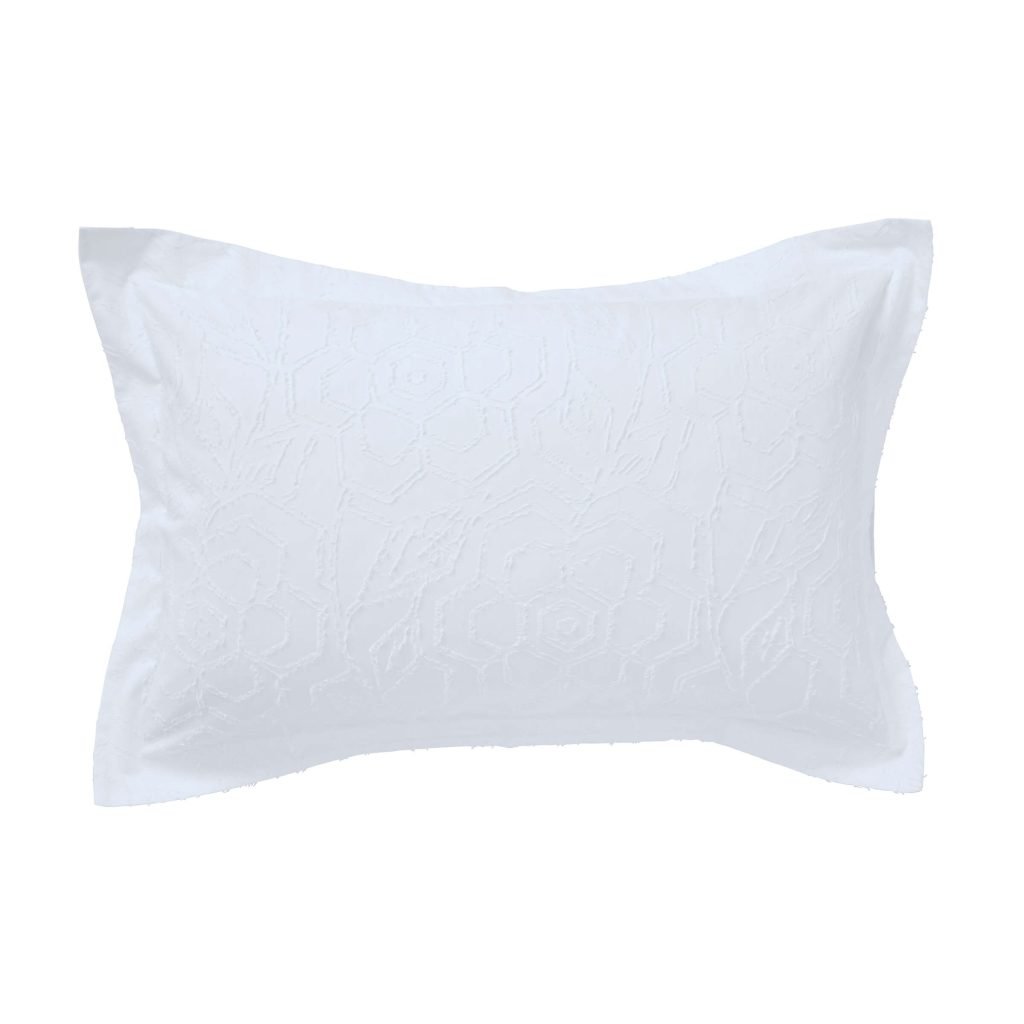 Bedeck Of Belfast Kali Oxford Pillowcase, White