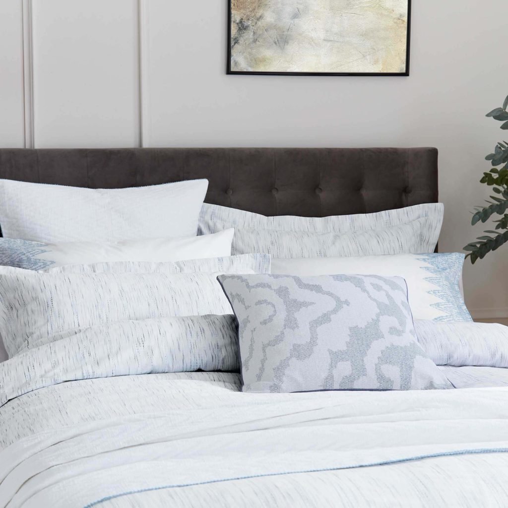 Bedeck Of Belfast Kita Double Duvet Cover, White