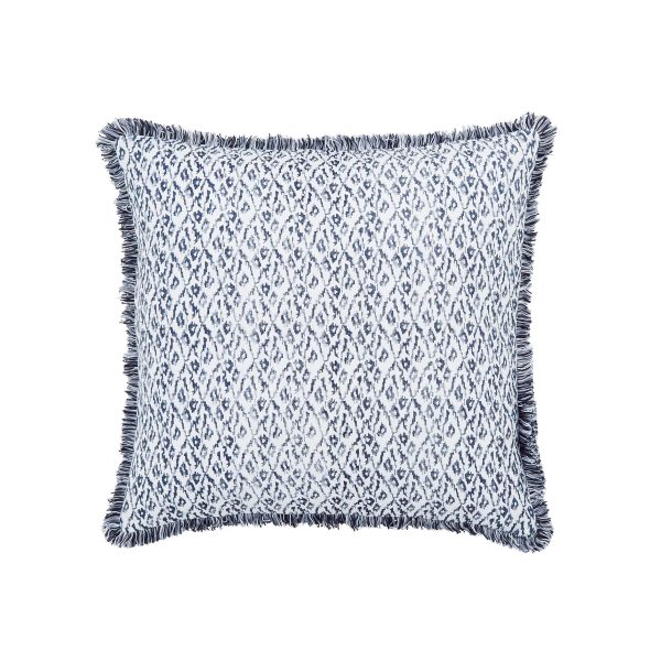 Bedeck of Belfast Miya Cushion 50cm x 50cm Chambray Blue | Bed Sava