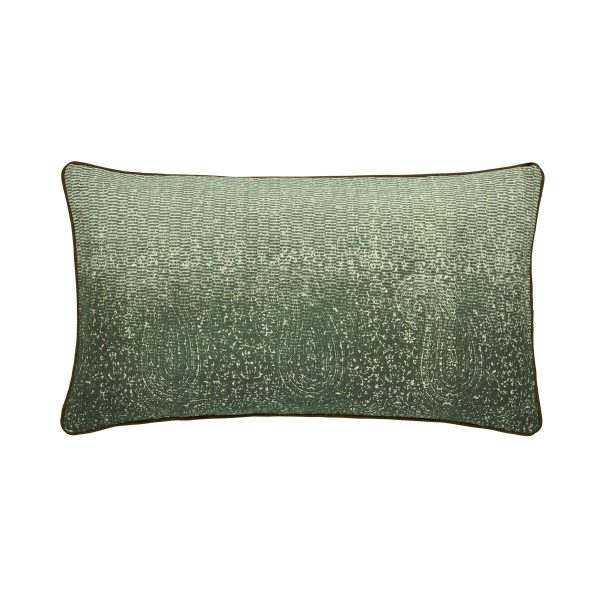 Bedeck of Belfast Rare Earth Aura Cushion 70cm x 40cm Nettle Green | Bed Sava
