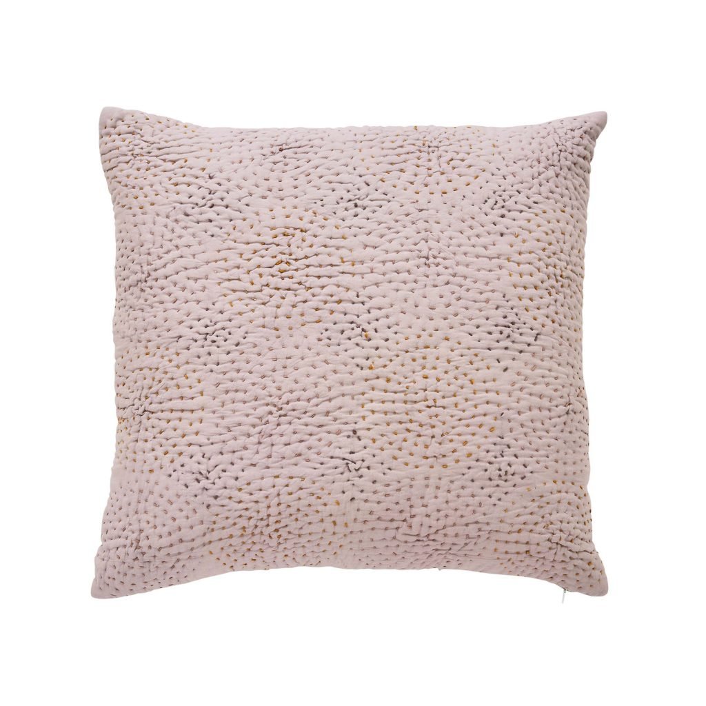 Bedeck of Belfast Rare Earth Dusk Quilted Cushion 45cm x 45cm, Heather